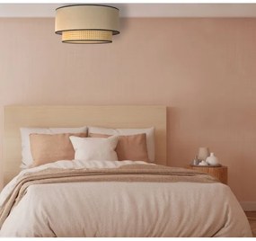 Duolla - Stropné svietidlo BOHO 1xE27/15W/230V pr. 45 cm béžová/ratan