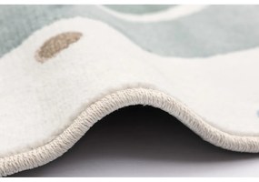 Zelený/slonovinový detský koberec ø120 cm Joyful Mint – FD