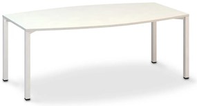 Konferenčný stôl ProOffice 80/110 x 200 x 74,2 cm, biela
