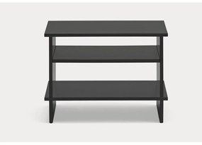 Čierny nočný stolík s poličkami Inari – Teulat