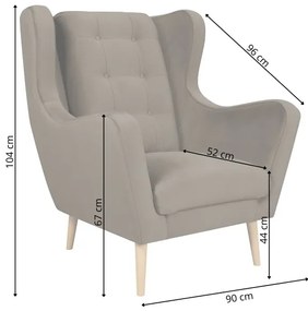 Kreslo OMI XXL krémové