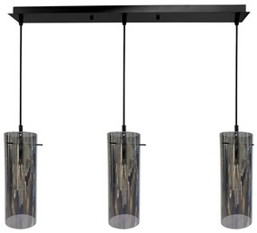 Luster na lanku PADOVA 3xE27/15W/230V čierna