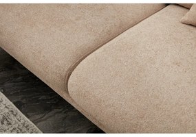 Béžová rohová pohovka (pravý roh/s leňoškou) Simena – Balcab Home