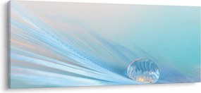Obraz - Modrá kvapka (120x50 cm)