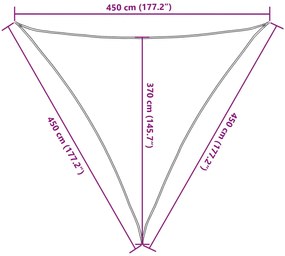 Tieniaca plachta 160 g/m² biela 4,5x4,5x4,5 m HDPE
