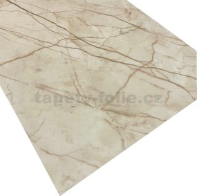Samolepiace PVC 3D panely LVT01, cena za kus, rozmer 60 x 30 cm, mramor béžový lesklý, IMPOL TRADE