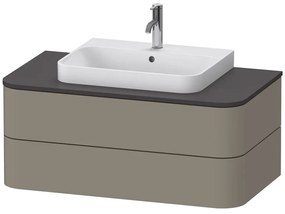 DURAVIT Happy D.2 Plus závesná skrinka pod umývadlo pod dosku, 2 zásuvky, 1000 x 550 x 408 mm, kameňovo šedá matná lakovaná, HP497109292