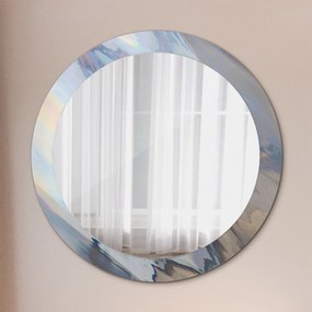 Okrúhle ozdobné zrkadlo Holografická textúra fi 80 cm