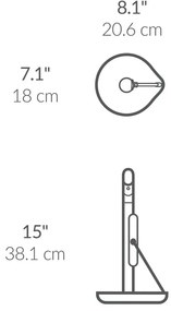 Simplehuman Zásobník papierových utierok +  pumpička na čistiaci prípravok, nehrdz. oceľ