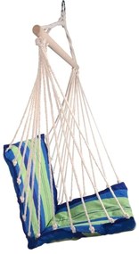 Hojdacia sieť na sedenie modrá/zelená