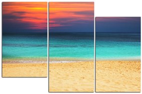 Obraz na plátne - More pri západe slnka 143D (105x70 cm)