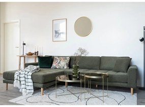 Okrúhly konferenčný stolík v zlatej farbe ø 48 cm Venezia - House Nordic