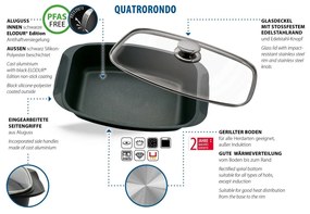 Elo 90932 Základný pekáč so skleneným vekomQuatrorondo 40 x 22 cm