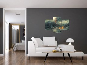 Obraz - Erupcia sopky (90x60 cm)