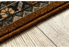 Vlnený kusový koberec Samari hnedobéžový 235x350cm