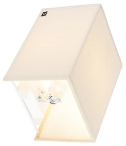 Rustikálna nástenná lampa béžová - Vete