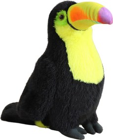 LEAN Toys Plyšový tukan maskot plyšová hračka žltý 35 cm