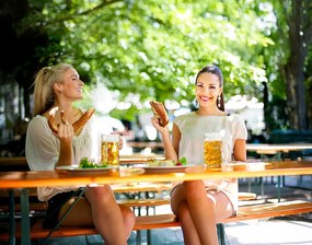 Sada zahradního nábytku LAGER z masivu hnědá