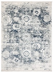 Koberec DISTIN 0822A Rozeta / vintage, granátový / modrý / biely