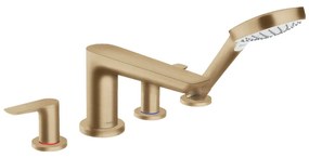 Hansgrohe Talis E, batéria na okraj vane, 4-otvorová inštalácia, kefovaný bronz, HAN-71748140