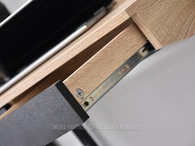 PC stolík Boge B (dub + čierna). Akcia -21%. Vlastná spoľahlivá doprava až k Vám domov. 1109729