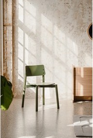 Zelená stohovateľná jedálenská stolička Wem – noo.ma