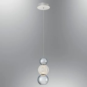 Závesný LED luster na lanku CREMONA LED/5W/230V 3000K matný chróm