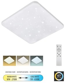 LED Stmievateľné stropné svietidlo FLORA LED/36W/230V 2700-6500K + diaľkové ovládanie