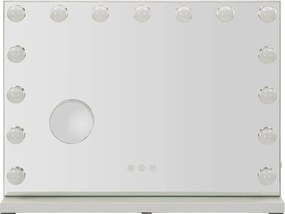 Nástenné zrkadlo s osvetlením/s poličkou 55x43 cm Hollywood – Mauro Ferretti