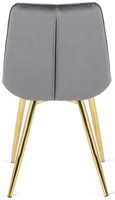 PROXIMA.store - Čalúnená jedálenská stolička CARO FARBA: sivá