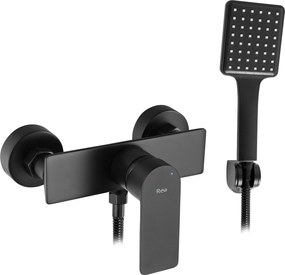 Rea Urban, sprchová batéria s bodovou ručnou sprchovou sadou, čierna, REA-B9909