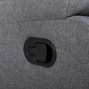 LuxuryForm DESIGN Televízne kreslo CARLOS s polohovaním - sivé