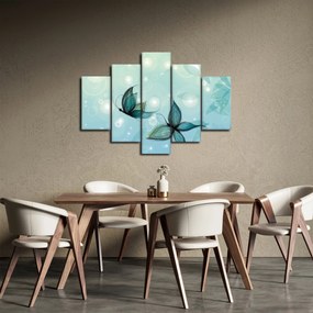 Obraz - Modré motýliky (150x105 cm)