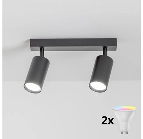 Brilagi - LED stmievané bodové svietidlo SELE 2xGU10/6,5W/230V čierne LEDBG0625