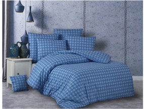 BedTex, Cz Bavlnené obliečky Snorri modré DeLuxe Rozmer: 1x70x90 / 1x140x200 cm
