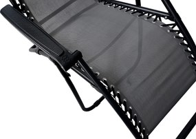 TRENDIE Záhradné ležadlo sivé