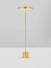 LED zlato-čierna stojaca lampa Vetro