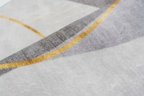 Protišmykový koberec NOVO sivý kruh