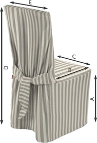 Návlek na stoličku farba produktu béžová látka vzorované