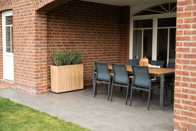 Drevený kvetináč ELEMENTO, drevo, šírka 90 cm, hnedá