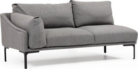 Rohová sedací souprava Leo 255 cm šedá pravá