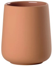 Oranžový kameninový téglik na zubné kefky Nova One – Zone