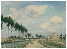 Obraz - Johan Barthold Jongkind, The Towpath, reprodukcia (70x50 cm)