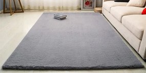 Protišmykový koberec RABBIT strieborný