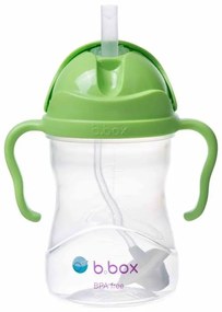 Fľaša na vodu so slamkou 240ml jablková