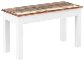 furniture-nabytek.cz - Masívna lavica Perth z recyklovaného dreva, lakovaná, biela / farebná