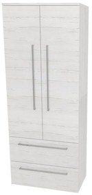 Mereo Bino, kúpeľňová skrinka vysoká 163 cm, dvojitá, Multidecor, Pino Aurélio, MER-CN699PINO