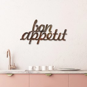 Nástenná kovová dekorácia Dobrú chuť viacfarebná