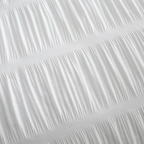 Biele obliečky na dvojlôžko 200x200 cm Seersucker - Catherine Lansfield