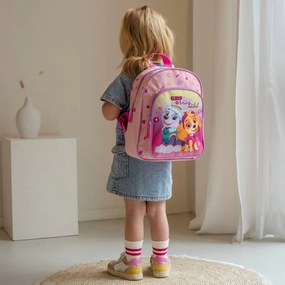 Dievčenský batoh s predným vreckom Labková patrola – Paw Patrol - motív Girl Pups Rule!